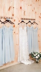 Dresses in the Bride's Room - Country Lane Lodge